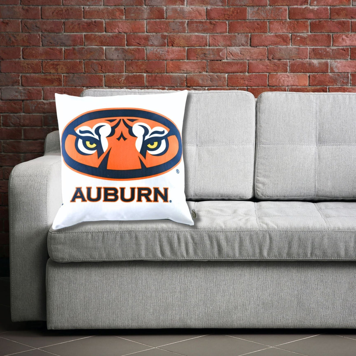 Campus Hammocks Auburn Tigers Eyes Throw Pillow Cover