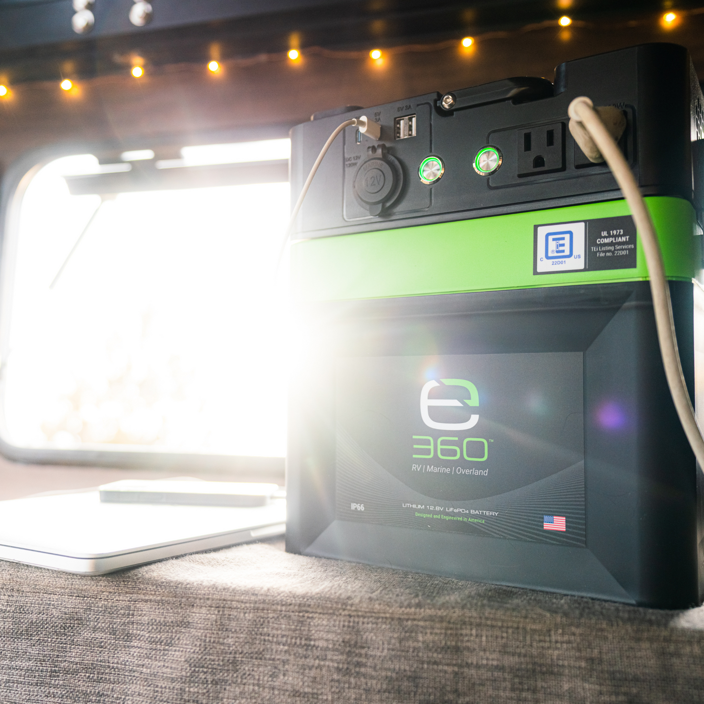 Expion360 AURA Powercap 600W Inverter for Group 24 Batteries