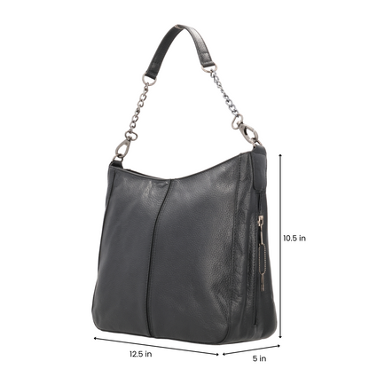 Concealed Carry Ava Leather Hobo by Lady Conceal