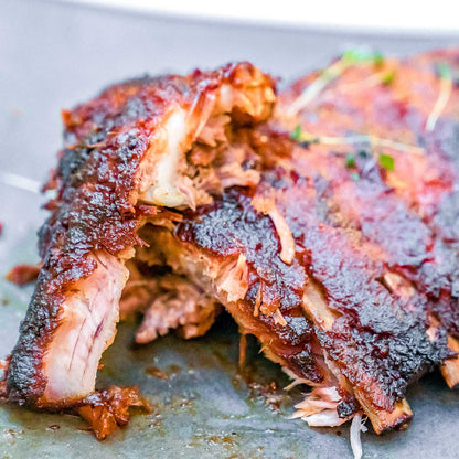 Pig of the Month BBQ BBQ Greatest Hits:  Best Selling Ribs & Pulled Pork (Feeds 8-10)