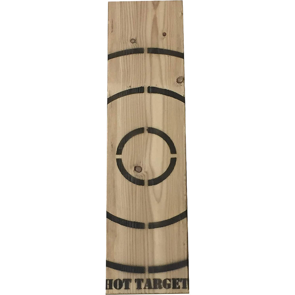 BIGshot Archery Wooden Axe Throwing Target with Bottle Opener