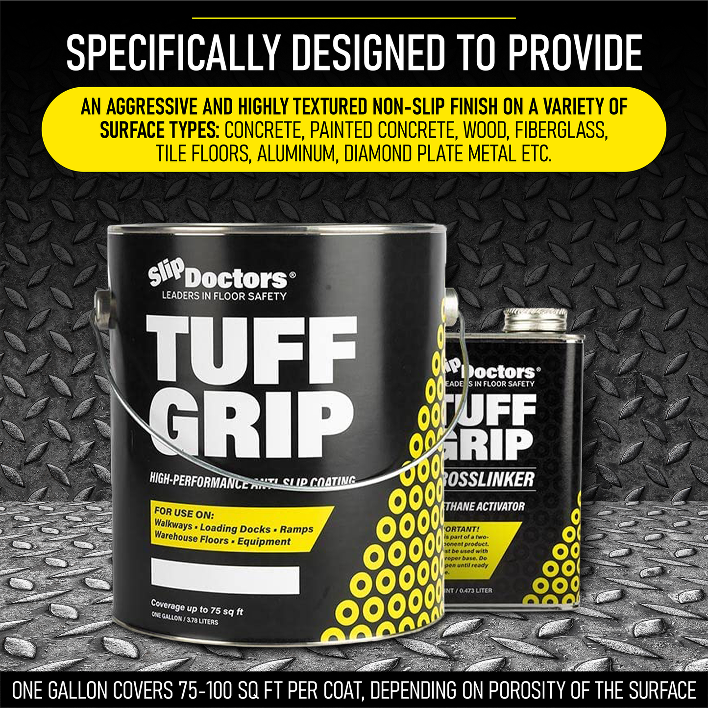 SlipDoctors Tuff Grip or Tuff Grip Extreme - Aggressive Traction Non-Skid Floor Paint