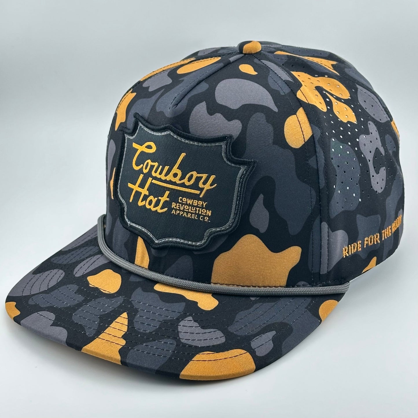 Cowboy Revolution NOLA Black Patch “Cowboy Hat” - Performance Rope Hat