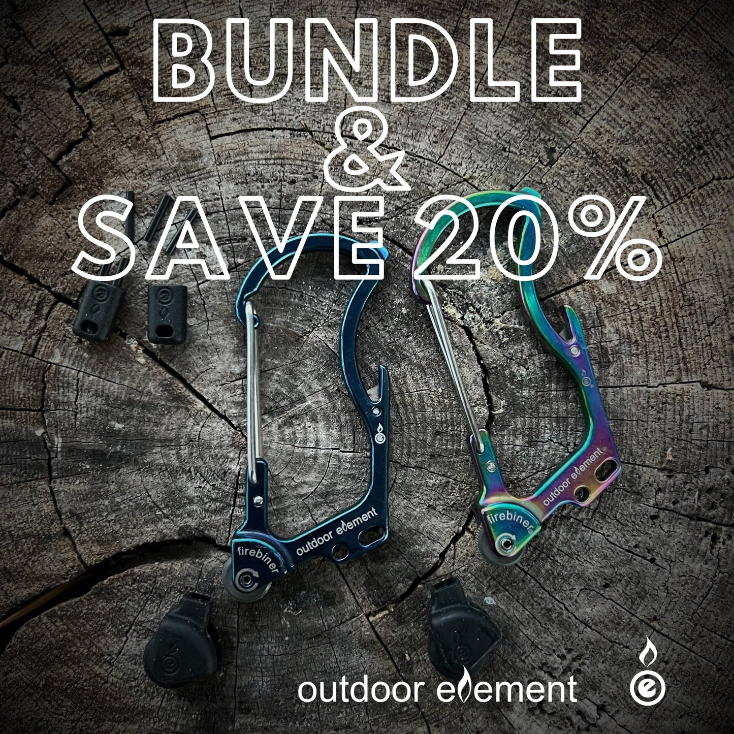 Outdoor Element Firebiner: Fire-starting Multitool Carabiner