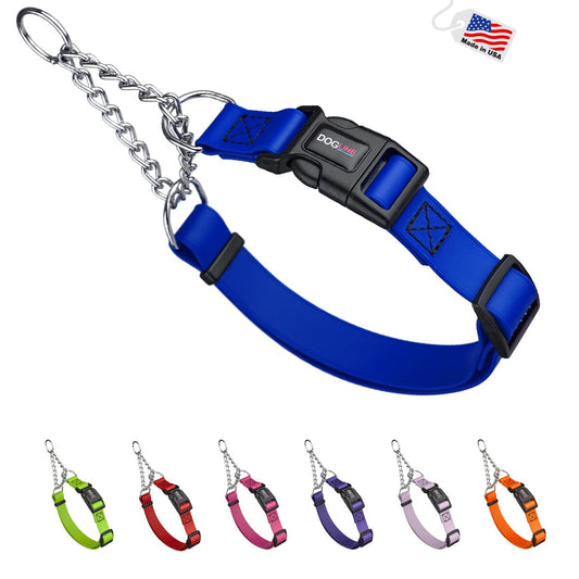 Dogline Biothane Adjustable Martingale Collar with Quick Release Buckle