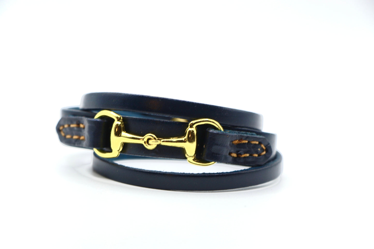 Remarkable Leather Goods GHC Double Wrap Bit Bracelet