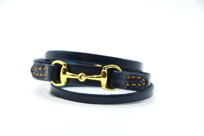 Remarkable Leather Goods GHC Double Wrap Bit Bracelet
