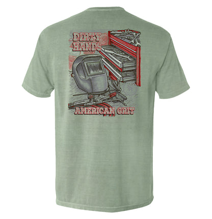 Shield Republic Dirty Hands American Grit Pocket Tee