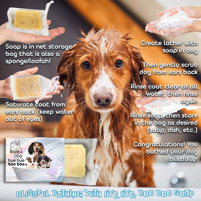 The Blissful Dog Bye Bye Boo Boo™ Dog Shampoo & Bar Soap