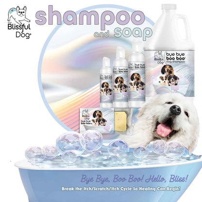 The Blissful Dog Bye Bye Boo Boo™ Dog Shampoo & Bar Soap