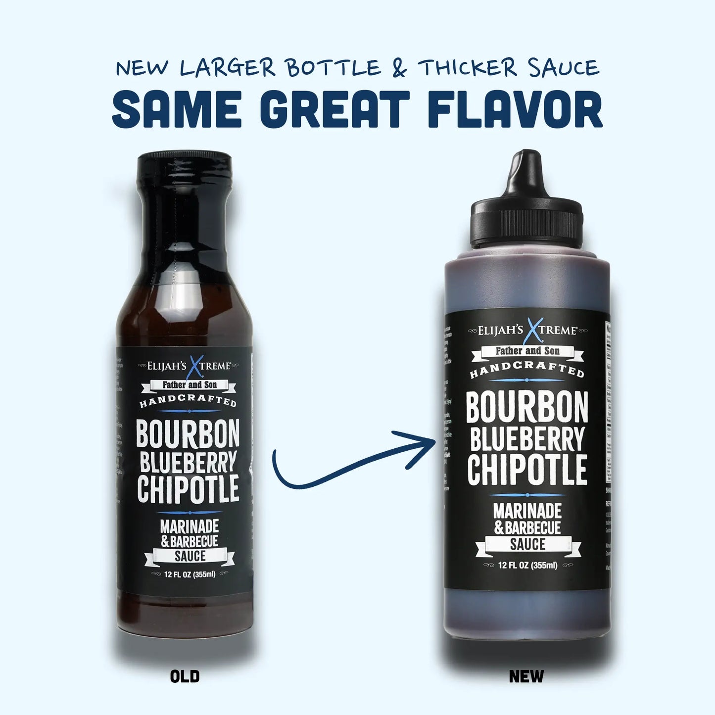 Elijah's Xtreme Bourbon Blueberry Chipotle BBQ Sauce & Marinade