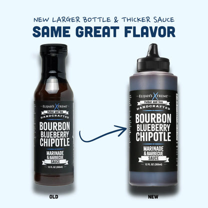 Elijah's Xtreme Bourbon Blueberry Chipotle BBQ Sauce & Marinade