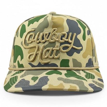 Cowboy Revolution Duck Camo Script “Cowboy Hat” - 5-panel Trucker Hat