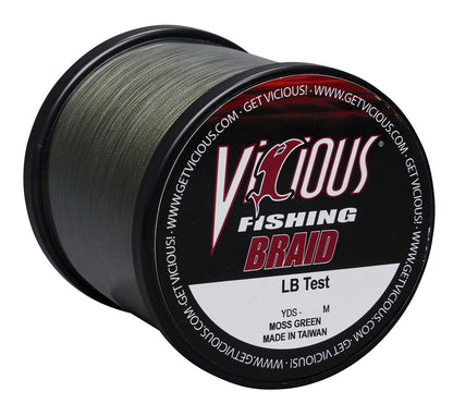 Vicious Standard Green Braid - 10 Lb Test