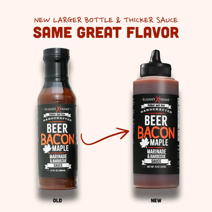 Elijah's Xtreme Beer Bacon Maple BBQ Sauce