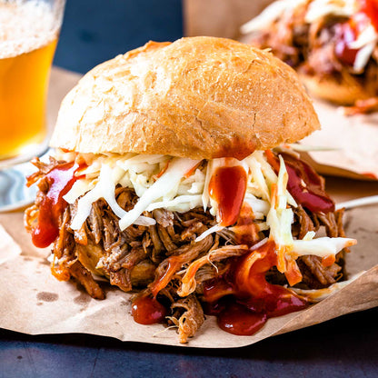 Pig of the Month BBQ The Fixins -- Sauce, sides, and buns in one!