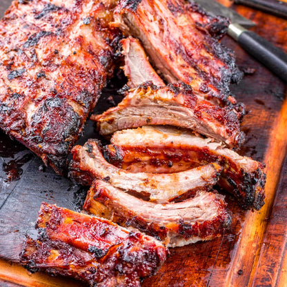 Pig of the Month BBQ BBQ Greatest Hits:  Best Selling Ribs & Pulled Pork (Feeds 8-10)