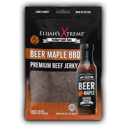 Elijah's Xtreme Beer Maple BBQ Beef Jerky