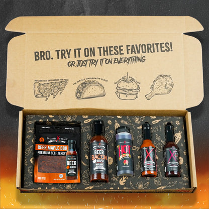 Elijah's Xtreme BBQ Bro Box Ultimate Hot Sauce Gift Set