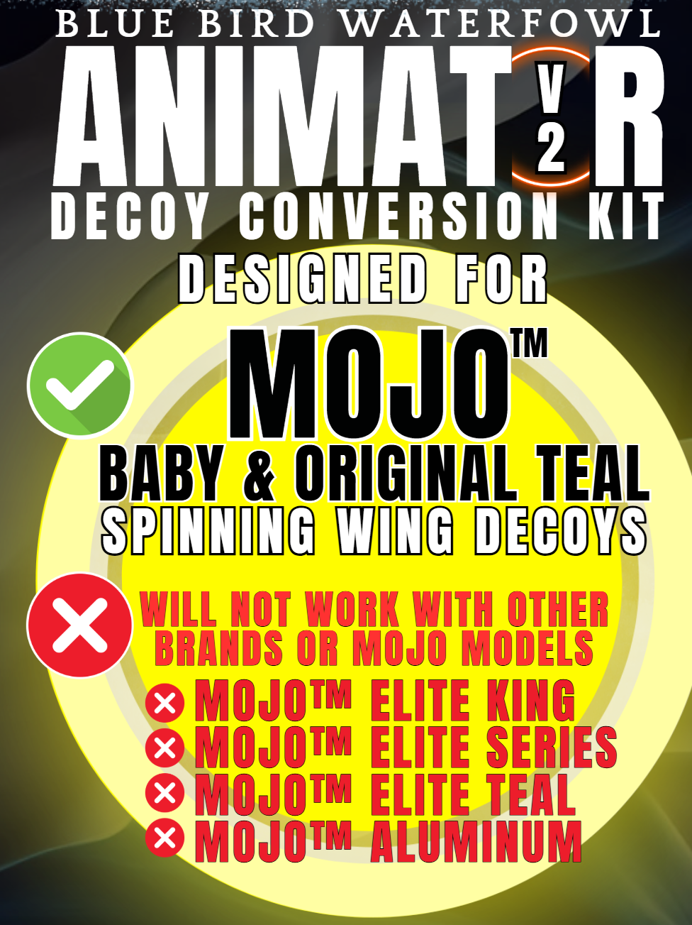 Blue Bird Waterfowl Animator V2 for Mojo Baby & Original Teal