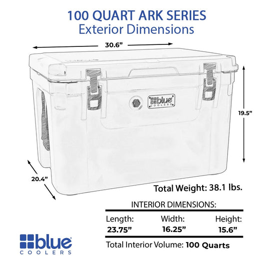 Caddis Sports 100 Quart Ark Series Roto-Molded Cooler
