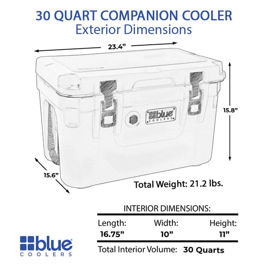 Caddis Sports 30 Quart Companion Series Roto-Molded Cooler