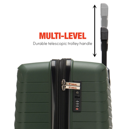 Travellty Excavator 3 Piece Expandable Tough Luggage Set