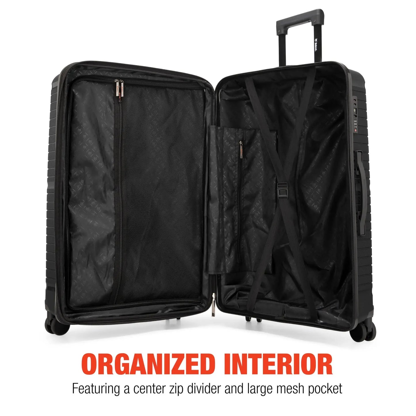 Travellty Trencher 3 Piece Expandable Tough Luggage Set