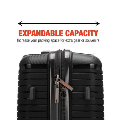 Travellty Trencher 3 Piece Expandable Tough Luggage Set