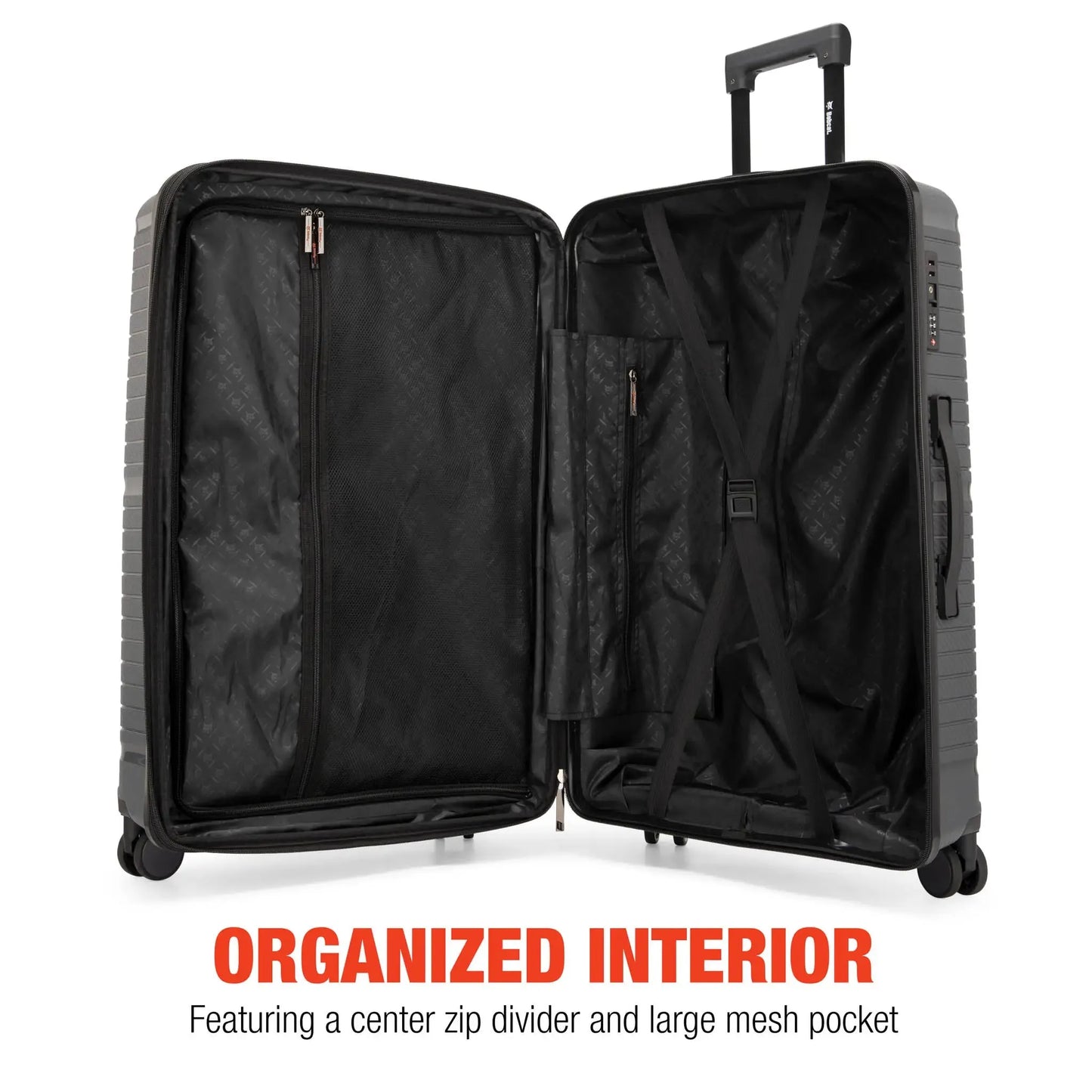 Travellty Trencher 3 Piece Expandable Tough Luggage Set