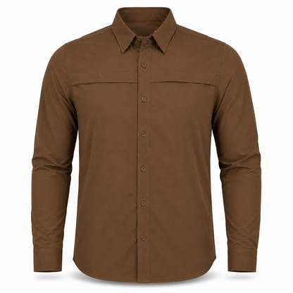 Xotic - Long Sleeve Solid Lifestyle Button Down w/ REPEL-X