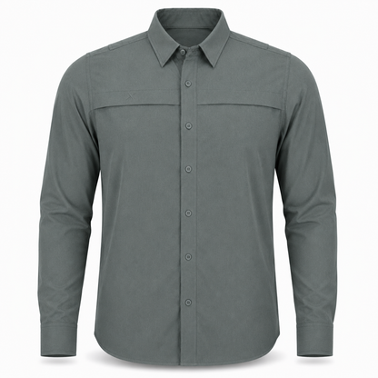 Xotic - Long Sleeve Solid Lifestyle Button Down w/ REPEL-X