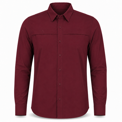 Xotic - Long Sleeve Solid Lifestyle Button Down w/ REPEL-X