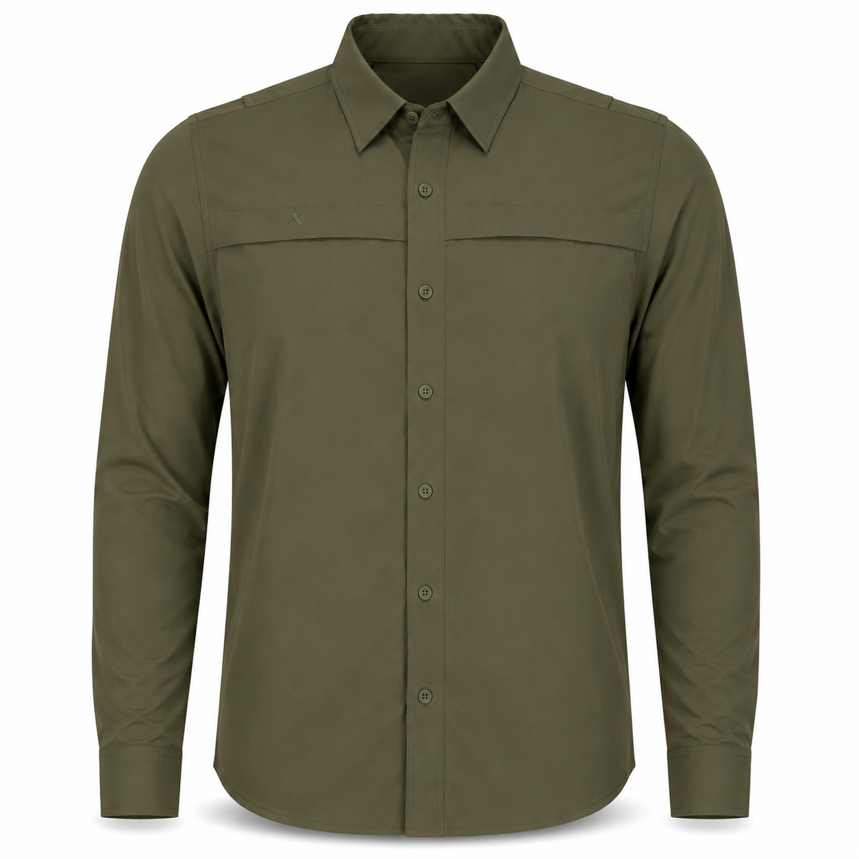 Xotic - Long Sleeve Solid Lifestyle Button Down w/ REPEL-X
