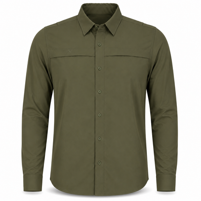 Xotic - Long Sleeve Solid Lifestyle Button Down w/ REPEL-X