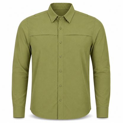 Xotic - Long Sleeve Solid Lifestyle Button Down w/ REPEL-X