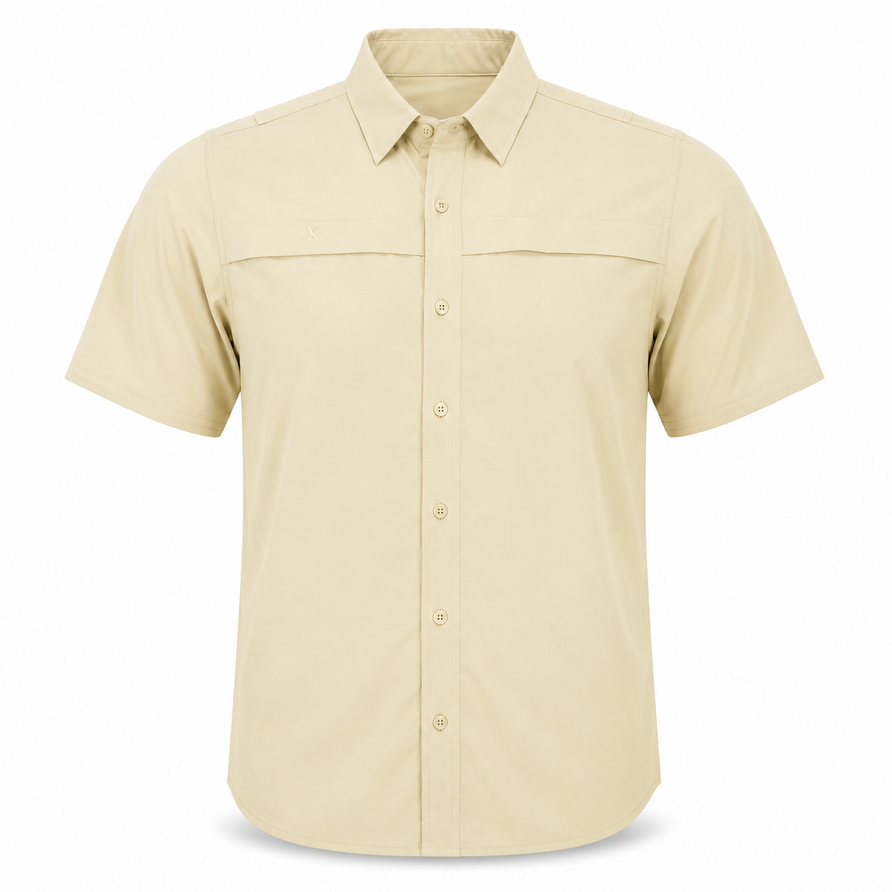 Xotic - Short Sleeve Solid Lifestyle Button Down w/ REPEL-X
