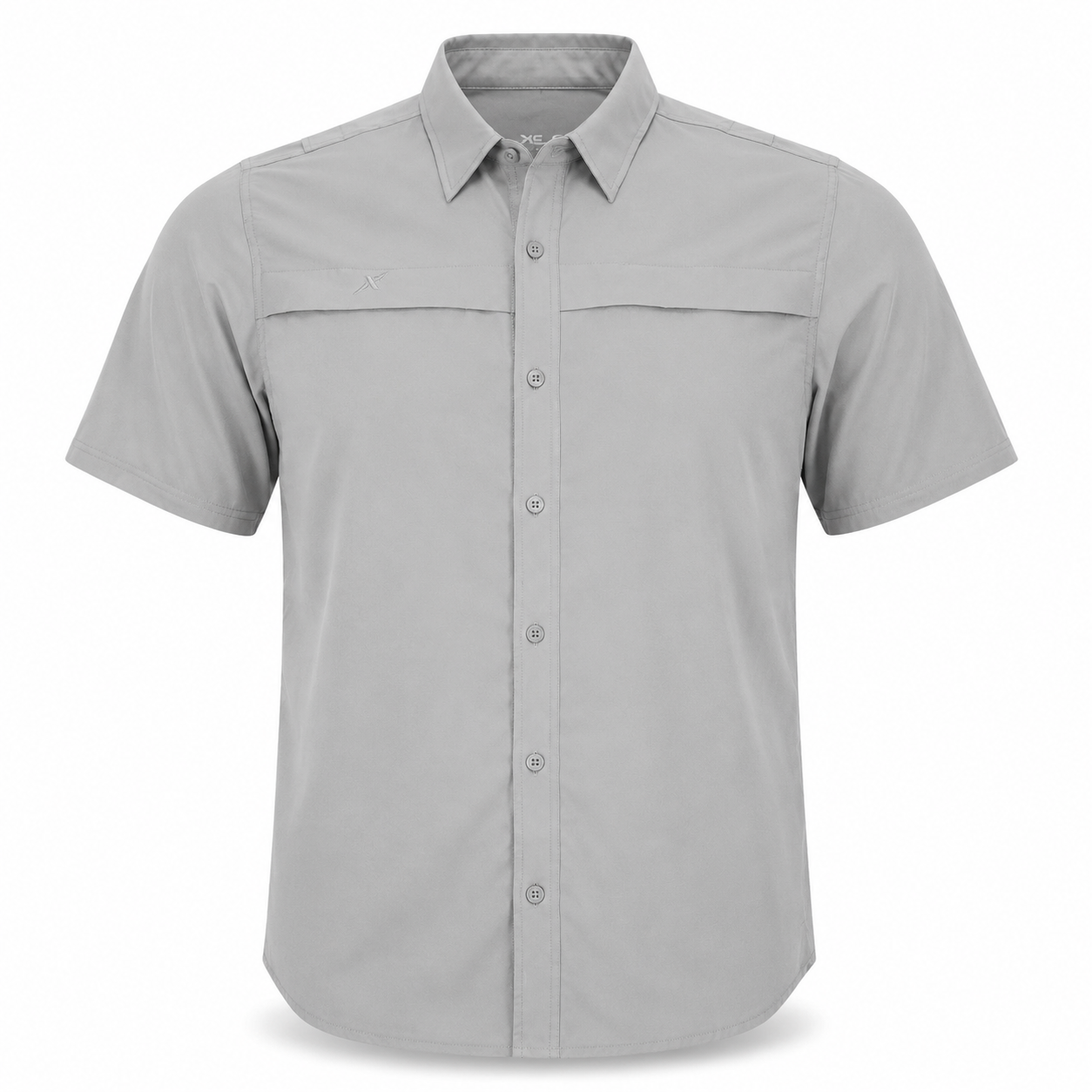 Xotic - Short Sleeve Solid Lifestyle Button Down w/ REPEL-X