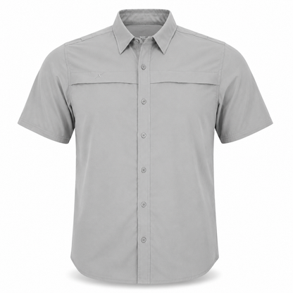Xotic - Short Sleeve Solid Lifestyle Button Down w/ REPEL-X