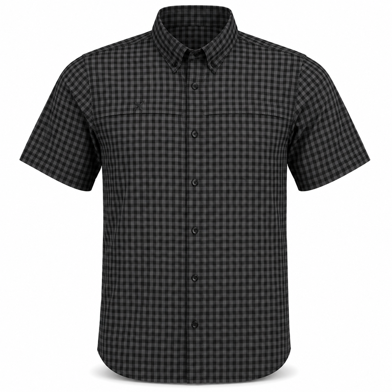Xotic - Short Sleeve Patterned Lifestyle Button Down w/ REPEL-X