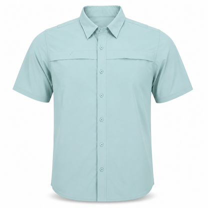 Xotic - Short Sleeve Solid Lifestyle Button Down w/ REPEL-X