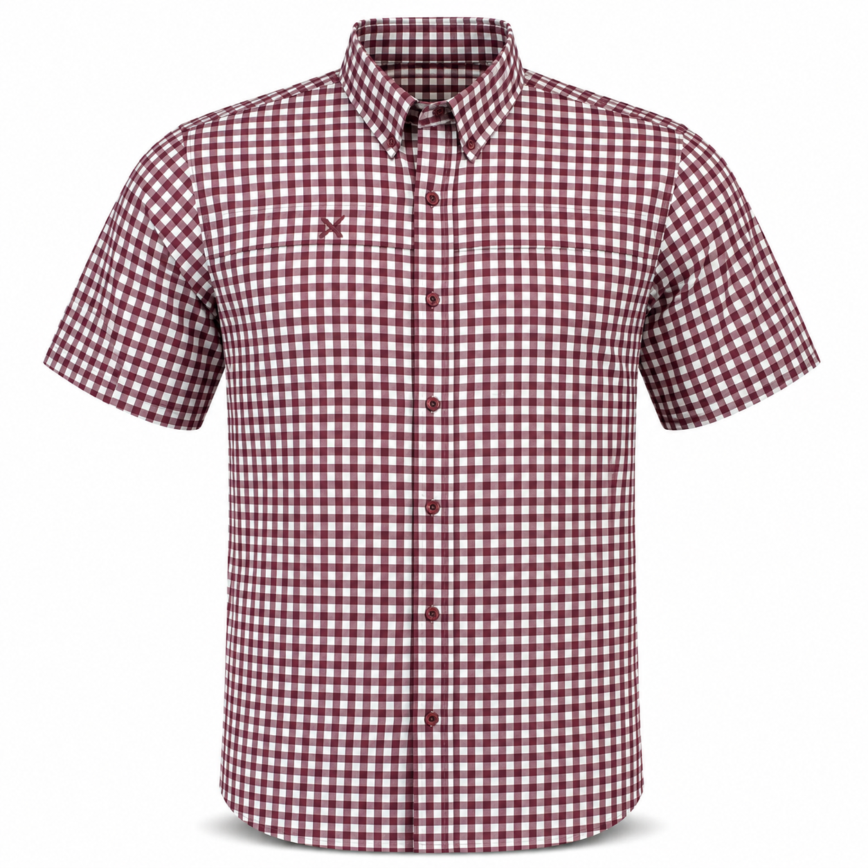Xotic - Short Sleeve Patterned Lifestyle Button Down w/ REPEL-X
