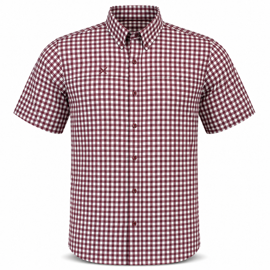 Xotic - Short Sleeve Patterned Lifestyle Button Down w/ REPEL-X