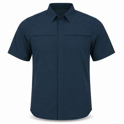 Xotic - Short Sleeve Solid Lifestyle Button Down w/ REPEL-X