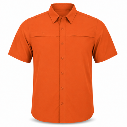 Xotic - Short Sleeve Solid Lifestyle Button Down w/ REPEL-X