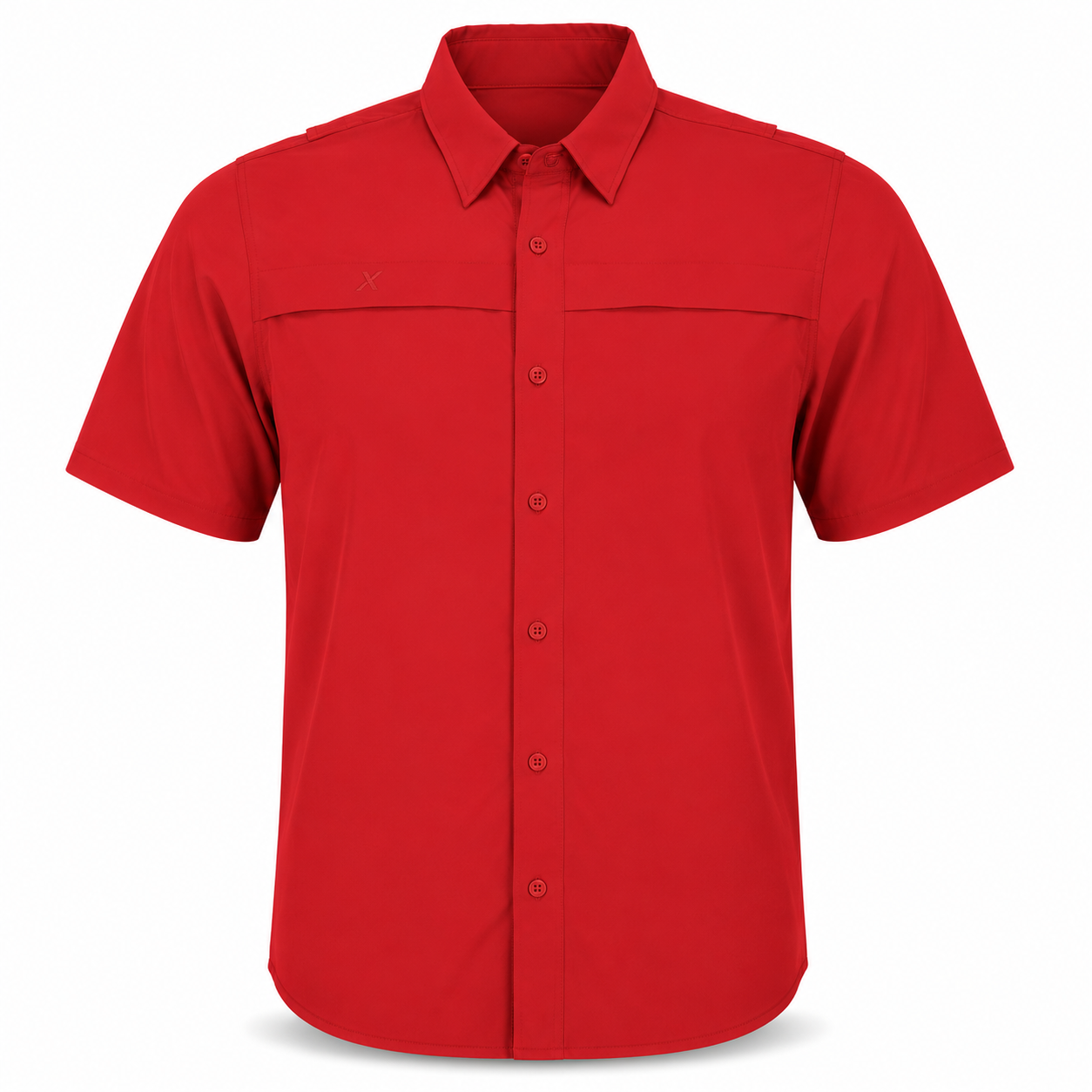 Xotic - Short Sleeve Solid Lifestyle Button Down w/ REPEL-X