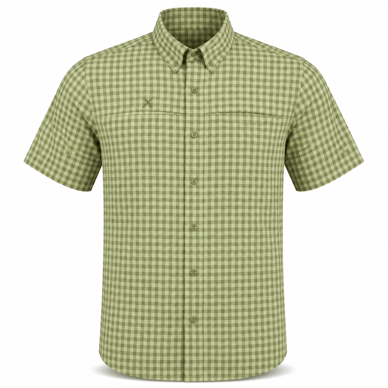 Xotic - Short Sleeve Patterned Lifestyle Button Down w/ REPEL-X