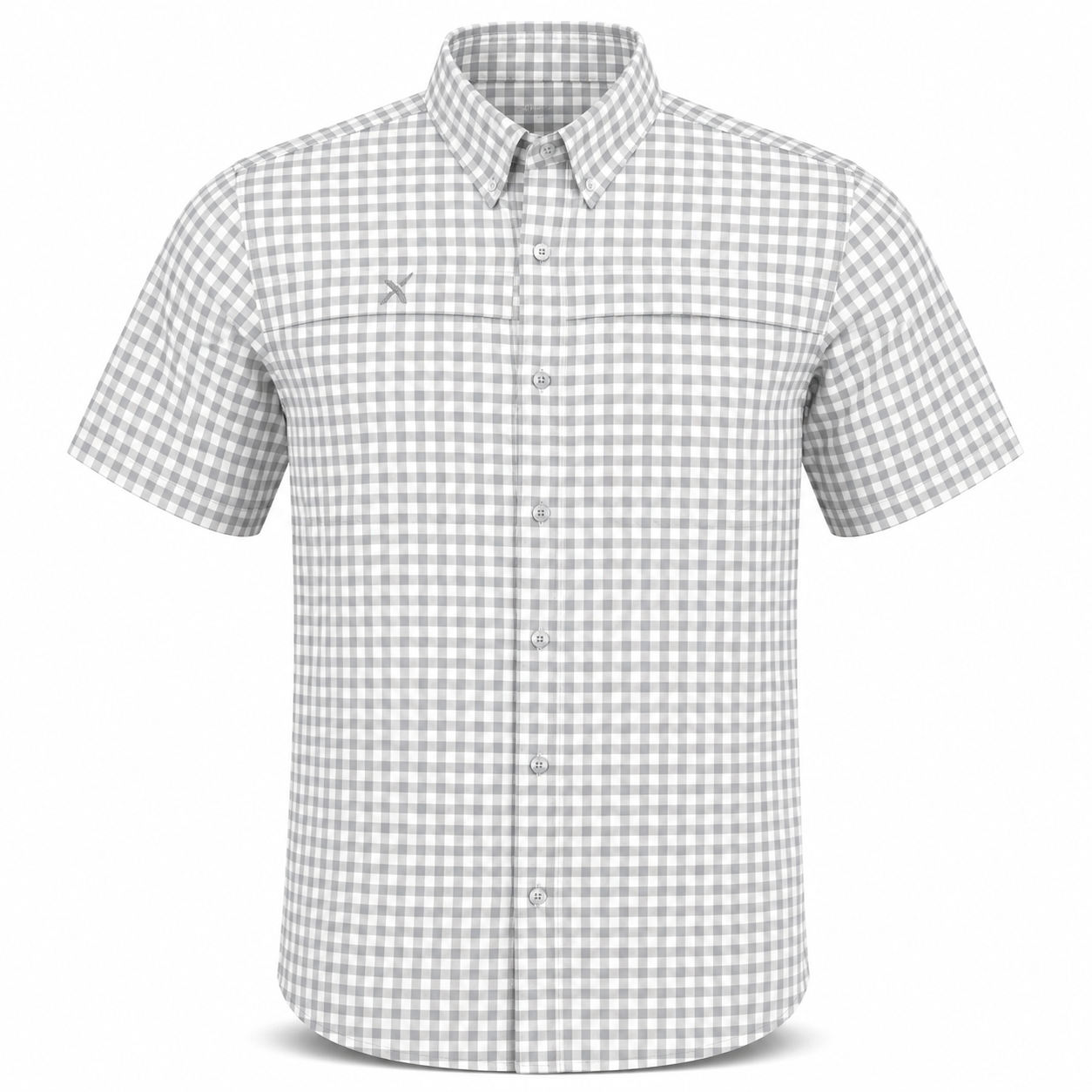 Xotic - Short Sleeve Patterned Lifestyle Button Down w/ REPEL-X