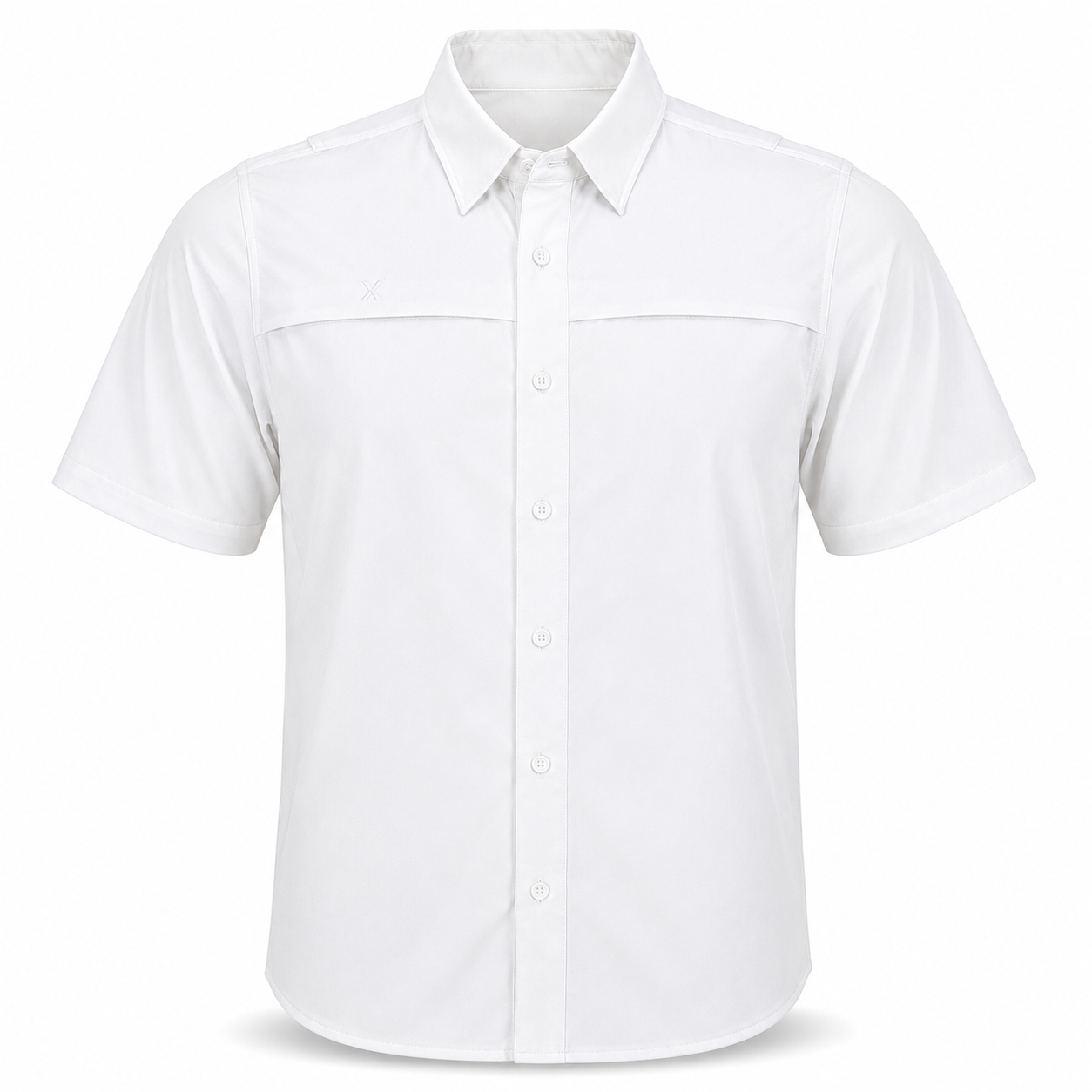 Xotic - Short Sleeve Solid Lifestyle Button Down w/ REPEL-X