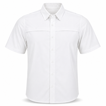 Xotic - Short Sleeve Solid Lifestyle Button Down w/ REPEL-X
